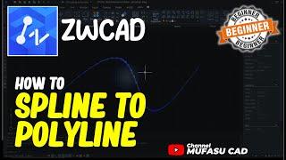 ZWCAD How To Spline To Polyline