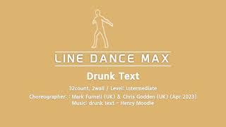 Drunk Text Line Dance l 박준영라인댄스DANCEMAX l Intermediate