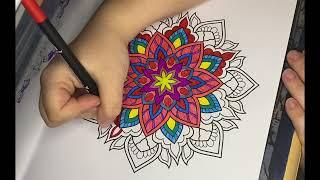 Colour me Happy - Mandala Episode 101 #mindfulness #wellness #happy #colouring