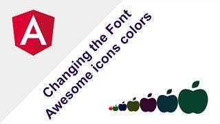 Changing the Font Awesome icon's color in Angular