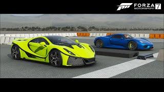 Fm7 Dragrace - Porsche 918 Spider Vs Spania GTA Spano