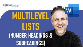 How to Apply Multilevel Numbering In Microsoft Word | Numbering Headings and Subheadings