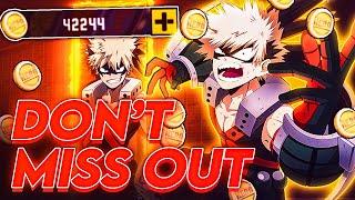 How to get A LOT of Hero Coins SUPER QUICK in MHA The Strongest Hero! ABUSE THIS WHILE YOU CAN!