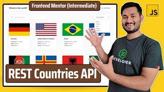 Frontend Mentor REST Countries API Project | Part - 1 | JavaScript Projects | Ep.06