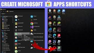 How to Create Desktop Shortcuts for Microsoft Store Apps | Latest 2023