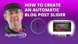 Divi Theme How To Create An Automatic Blog Post Slider 