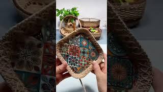 DIY: Jute Rope Basket Tutorial, Craft Idea with Rope #diy #craft #handmade