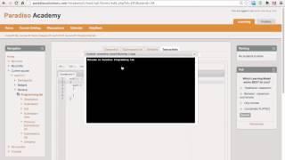 Demo of Virtual Programming lab with Paradiso LMS System (Teach kids how to program)