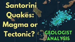 Santorini's Ongoing Swarm of Quakes: Data vs Interpretation From Geologist