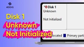 Disk 1 Unknown Not Initialized | How To Fix Disk 1 Unknown Not Initialized Issue Windows 11/10/8