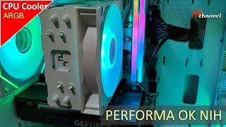 CPU Cooler 300 ribuan, Putih yang menggoda dan Support ARGB | Deepcool AG400 WH ARGB