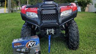 ATV Winch Install Honda Rancher