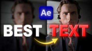 Best Text Tutorial For After Effect's