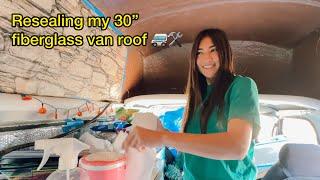 Van Life: Fixing My Fiberglass Roof & other van projects ️