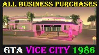 GTA Vice City 1986: ALL Business/Assets Purchases & Cutscenes