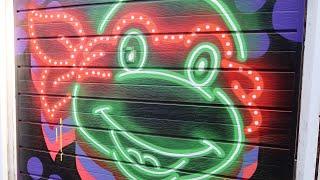 TMNT Street Art on garage door!