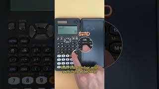 How to turn a fraction into a decimal with a newyes scientific calculator