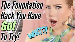 OVER 40?? This Foundation Hack Will CHANGE YOUR LIFE!  Coverage Without The Cake!