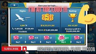 GOAL ACHIEVED: TOP 1,000 !!! - Airlines Manager: Airplane Tycoon