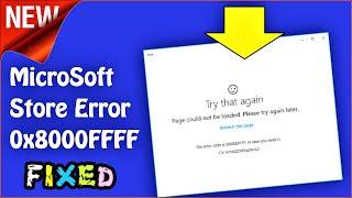 How to Fix Microsoft Store Error 0x8000FFFF on Windows 10 (English)