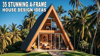 35 Stunning A-Frame House Design Ideas - Tropical Country Home