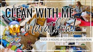 MARATHON CLEAN 2021| OVER 3 HOURS OF DEEP CLEANING MOTIVATION | 3HRS OF CLEANING MUSIC