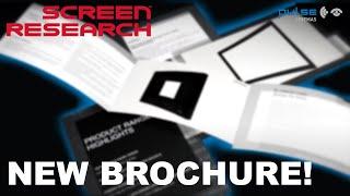 The NEW PRODUCT GUIDE & BROCHURE from Screen Research NOW Available!