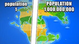 I Made Humans Populate Pangea For THOUSANDS Of Years - Worldbox
