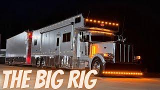 The BIG Rig! 2021 Peterbilt 389 S&S Motorhome Conversion with Matching  40' Liftgate Trailer