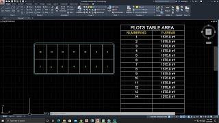 AutoCAD Lisp calculate plot's table Area and export to excel