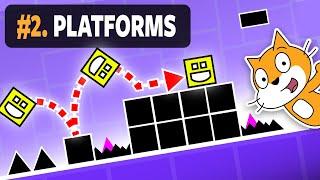 Geometry Dash #2 | Platform Collisions | Scratch Tutorial