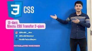 CSS 13 dars: CSS Transform 3D (translateZ, rotateX, rotateY)