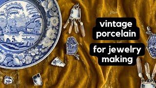 Thrifting vintage Porcelain for Jewelry Making - My Handmade Vintage Jewelry Collection