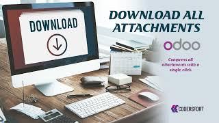 Download Chatter Attachments in odoo | Download attachments with single click in odoo