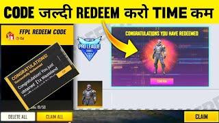 FFPL TODAY REDEEM CODE | FREE FIRE REDEEM CODE TODAY | FFPL DREAM TEAM DAY 1 REDEMPTION CODE