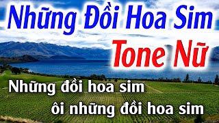 Những Đồi Hoa Sim Karaoke Tone Nữ ( Am ) Đăng Khôi Karaoke - Beat Phối Mới