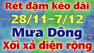 Dự báo thời tiết mới nhất ngày mai 28/11/2024 | dự báo bão mới nhất | thời tiết 3 ngày tới