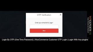 Login into wordpress site using OTP (One Time Password). WordPress OTP login & WooCommerce OTP login