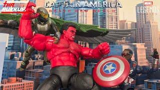 Marvel Legends Captain America, Red Hulk & Falcon, Captain America Brave New World Deluxe Figures