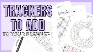 PLANNER TIP DAY 2 | ADD TRACKERS TO YOUR PLANNER | TRACKING HABITS IN YOUR PLANNER