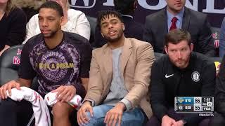 D’Angelo Russell Technical Foul for Clapping on the Bench! (15/1/18)