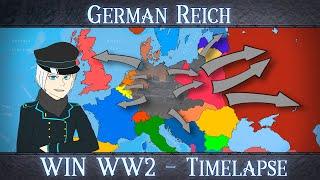 [HOI4] Timelapse - German Reich wins the ww2 - The power of Blitzkrieg