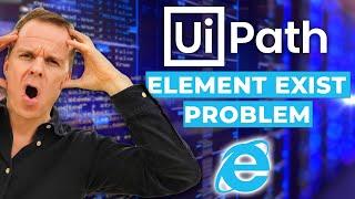 UiPath - How to fix 'Element Exists' selector on the download bar in Internet Explorer - Tutorial