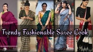 Trendy Fashionable Saree Look @Stree Fashion Corner