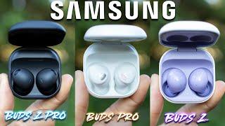 Samsung Galaxy Buds 2 Pro Vs. Buds Pro Vs. Buds 2