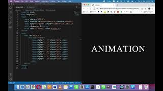 simple css text animation without javascript