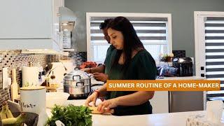 A Homemaker's Summer Daily Routine: Grocery Shopping, Backyard Cleaning, And Full-day Recipes!