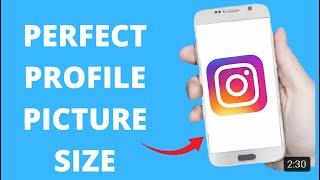 PERFECT Instagram Profile Picture Size (Quick Tutorial)