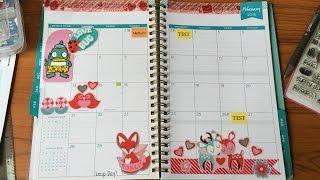 February Spread Day Designer Blue Sky Planner