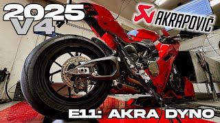 216WHP!! Episode 11: 2025 Ducati Panigale V4 Dyno Tuning with Akrapovic